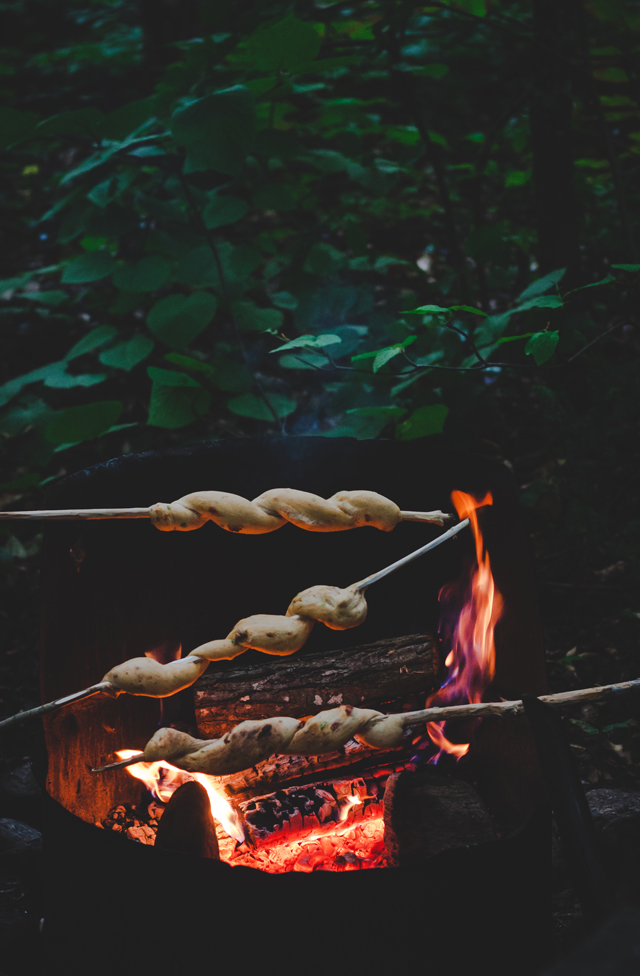 Campfire Bread on a stick on christelleisflabbergasting.com